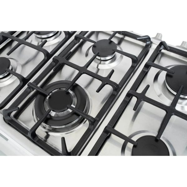 Haceb 6-Burner Gas Range with Oven — Grey