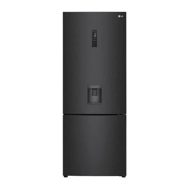 LG No Frost Bottom Freezer Refrigerator 461L — Black