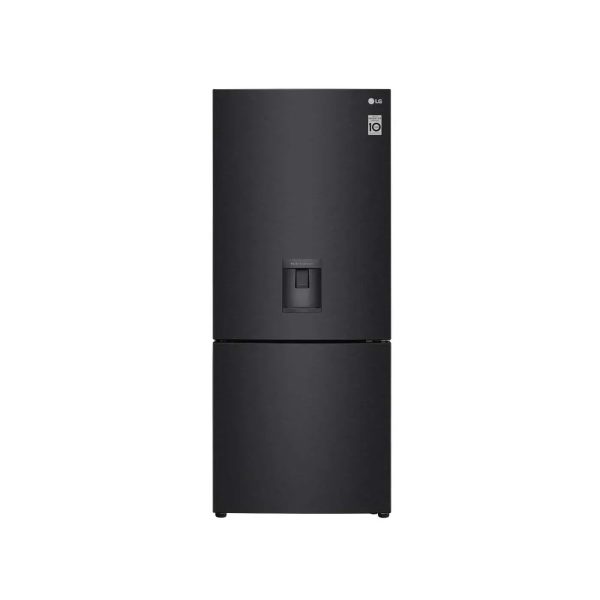 LG No Frost Bottom Freezer Refrigerator 420L — Black