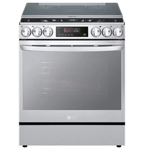 LG InstaView 5-Burner Gas Range with Oven — Stainless Steel