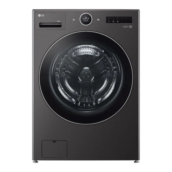 LG Front Load Washer 25kg — Black